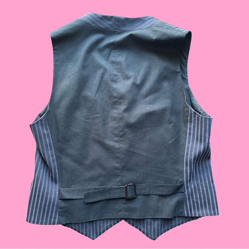 Marc Jacobs Navy Blue Pinstripe Vest - Picture 2 of 4